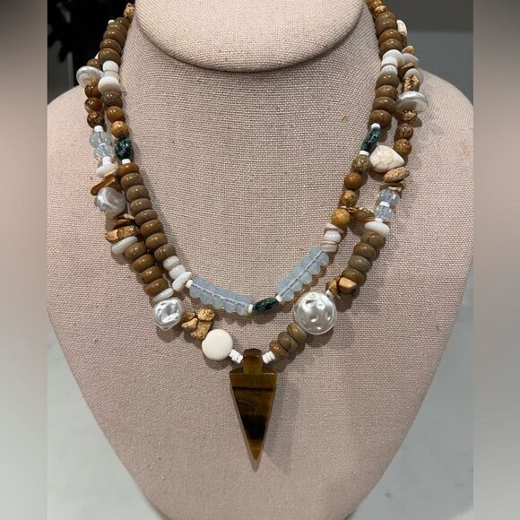 Free People Ariana Ost Batiste Layered Necklace - Picture 4 of 5